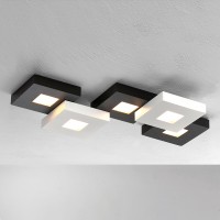 Bopp Cubus LED Deckenleuchte 5-flg., schwarz / weiß