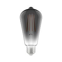 Sigor LED Filament Edison Lampe E27 Titan, 7 W, 1800 K, dimmbar Ø: 6,4 cm