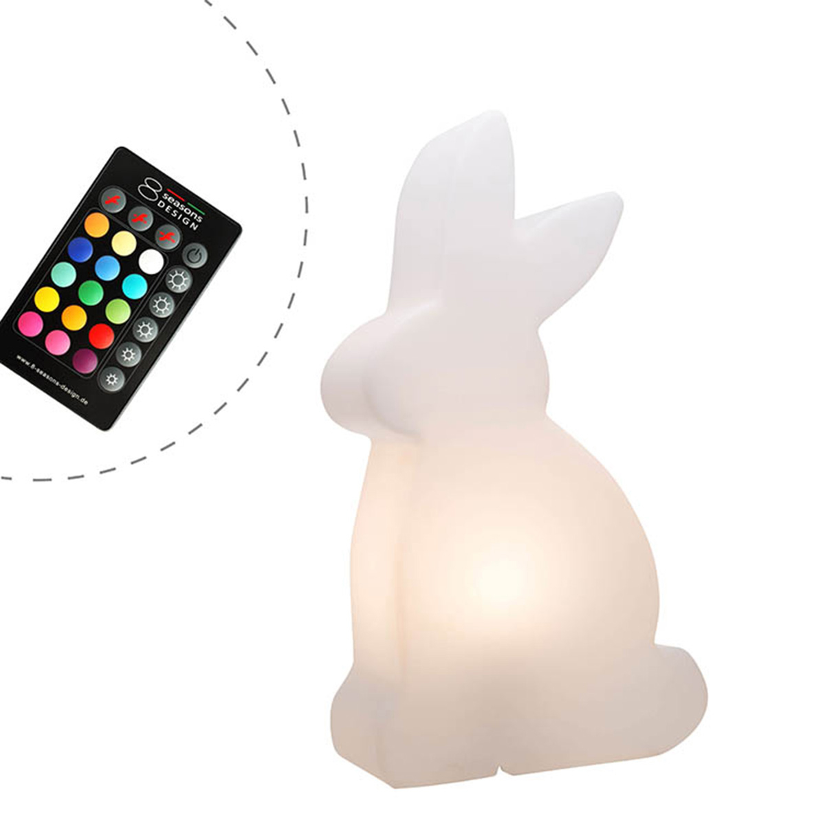 Dekoleuchte design Rabbit seasons 8 RGB Shining