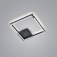 Knapstein Yoko-Q LED Deckenleuchte, schwarz 