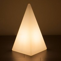 Epstein-Design Pyramide LED Außenleuchte, Höhe: 54 cm, weiß