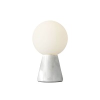 Villeroy & Boch Carrara LED Tischleuchte, Höhe: 20,5 cm, weißer Marmor