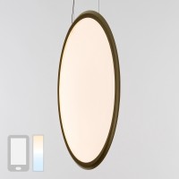 Artemide Design Discovery Vertical 100 LED Sospensione, Tunable White, App-kompatibel, Bronze gebürstet