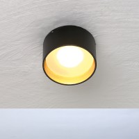 Bopp Reflektor Ring für One LED Wand- /Deckenleuchte, gerade, schwarz - Blattgold
