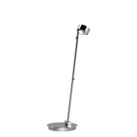 Top Light Puk Mini Table Single LED Tischleuchte, 60 cm, Gehäuse, Chrom, mit Linse klar / Glas satiniert (nicht inbegriffen)