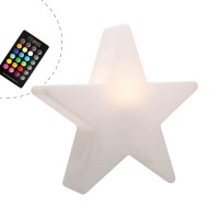8 seasons design Shining Star RGB LED Dekoleuchte, Höhe: 37 cm mit Fernbedienung