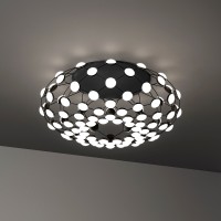Luceplan Mesh LED Soffitto, schwarz