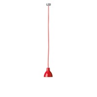 Rotaliana Luxy H5 Pendelleuchte, Kabel: rot, Schirm: rot glänzend