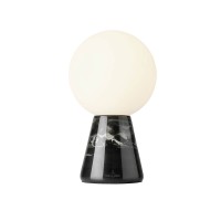 Villeroy & Boch Carrara LED Tischleuchte, Höhe: 29,5 cm, schwarzer Marmor
