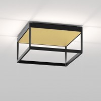 Serien.lighting Reflex² Ceiling M 150 LED Deckenleuchte, schwarz, Reflektor: Struktur Gold (©serien.lighting)