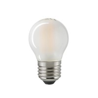 Sigor LED Filament Kugellampe E27 matt, 6,5 W, 2700 K, dimmbar, Ø: 4,5 cm