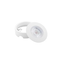 Interlight Cabiled Aufbauring, weiß, mit Cabiled Downlight LED Möbeleinbaustrahler (separat erhältlich)