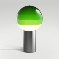 Marset Dipping Light M LED Tischleuchte, graphit, Schirm: grün