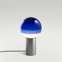 Marset Dipping Light LED Tischleuchte, graphit, Schirm: blau