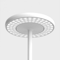 Rotaliana Sol F1 LED Stehleuchte, Struktur: weiß matt, Raster: weiß matt