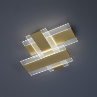 Escale Planus LED Deckenleuchte, Acrylglas - hellgold geschliffen