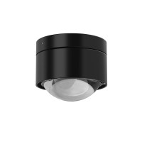 Top Light Puk Mini Plus LED Deckenleuchte, Gehäuse, schwarz matt, mit Linse klar (nicht inbegriffen)