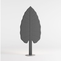 Rotaliana Eden F3 Alocasia LED Akustik- / Stehleuchte, rauchgrau (grau)