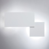 Lodes Puzzle Square & Rectangle LED Wand - / Deckenleuchte, weiß matt