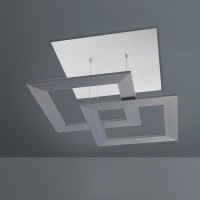 Escale Zen Due LED Deckenleuchte, Dim-to-Warm, Glas / Aluminium geschliffen