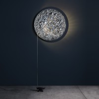 Catellani & Smith Stchu-Moon 08 Wand- und Stehleuchte, Ø: 80 cm, Aluminium / Silber
