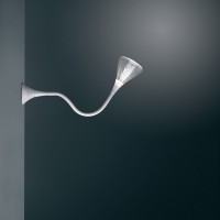 Artemide Pipe LED Parete / Soffitto, weiß transluzent