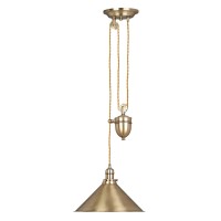 Elstead Lighting Provence Rise and Fall Pendelleuchte, Antik Messing 