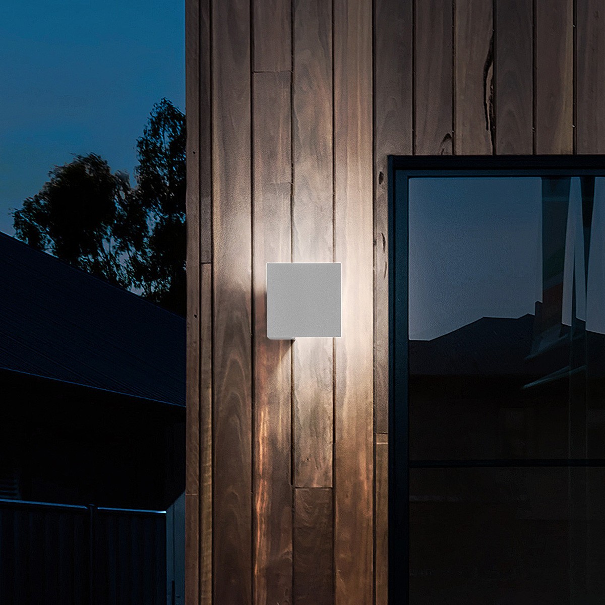 Studio Italia Design Puzzle Outdoor Single Square LED Außenwandleuchte