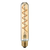 Sigor LED Filament Röhrenlampe Curved E27 Gold, 4 W, 1800 K, dimmbar, Ø: 3,2 cm