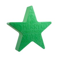 8 seasons design Shining Star Merry Christmas Dekoleuchte, Höhe: 54 cm, grün, ausgeschaltet