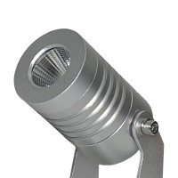 Mobilux Mini LED Erdspießstrahler, Silber