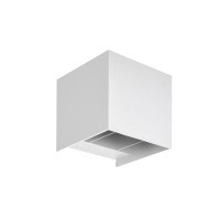 Mobilux Cube LED Wandleuchte IP65, weiß