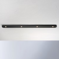 Bopp Close LED Deckenleuchte, 70 x 5 cm, schwarz eloxiert