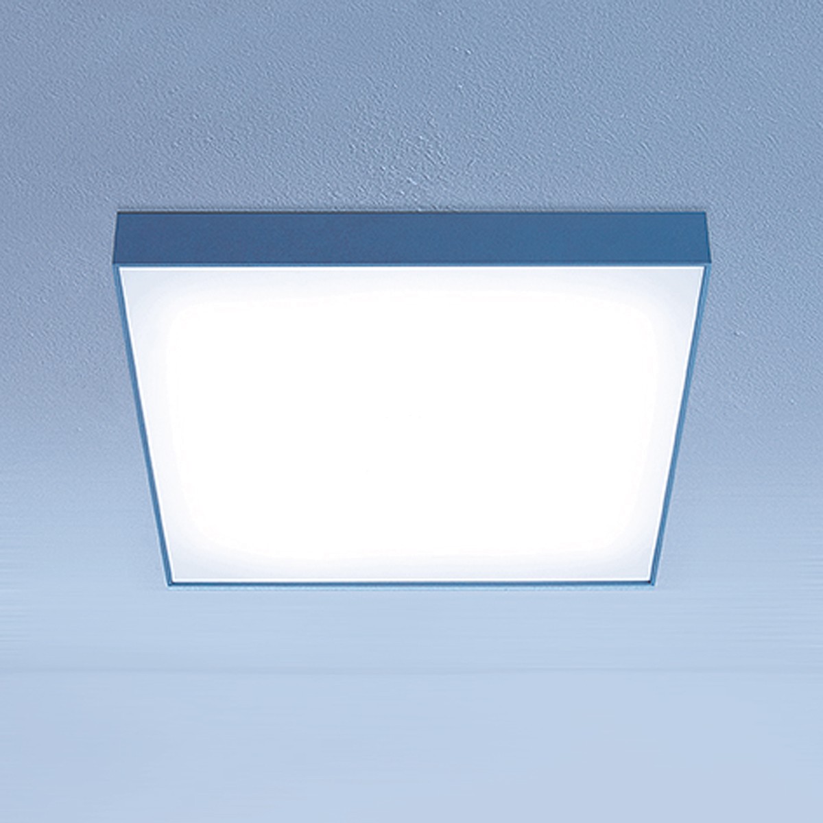 Lightnet Cubic-A2 Deckenleuchte, Mikroprismatik, 33 x 33 cm, Aluminium natureloxiert