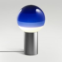 Marset Dipping Light M LED Tischleuchte, graphit, Schirm: blau
