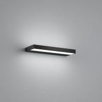 Helestra Slate LED Wand- / Spiegelleuchte, Länge: 30 cm, schwarz matt