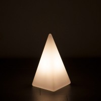 Epstein-Design Pyramide LED Außenleuchte, Höhe: 36 cm, weiß
