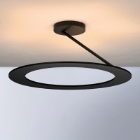 Bopp Stella LED Deckenleuchte, 5-flg., Ø: 45 cm, schwarz / schwarz eloxiert