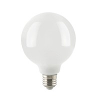 Sigor LED Filament Globelampe E27 opal, 7 W, 2700 K, dimmbar, Ø: 9,5 cm