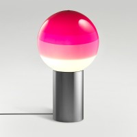 Marset Dipping Light M LED Tischleuchte, graphit, Schirm: rosa