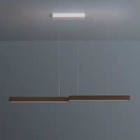 Escale Level LED Pendelleuchte, Länge: 127 cm, Bronze geschliffen