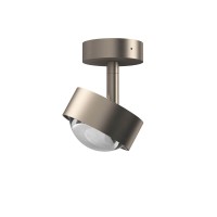 Top Light Puk Mini Turn Downlight LED Deckenleuchte, Gehäuse, Nickel matt, mit Linse klar (nicht inbegriffen)