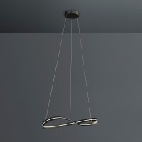 Escale Infinity LED Pendelleuchte, mit Casambi-Modul, 70 x 60 cm, anthrazit