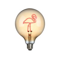 Sompex Flamingo LED Filament Globelampe E27 Amber, 1,5 W, 2000 K, Ø: 12,5 cm