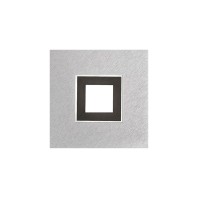 Grossmann Karree LED Wand- / Deckenleuchte, Aluminium, 1-flg., Dim-to-Warm, Rahmen: schwarz matt