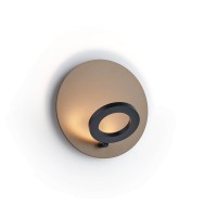 Knapstein Meggi LED Wandleuchte, Effekt Bronze / schwarz 