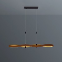 Bopp Plus Swing LED Pendelleuchte, Bronze eloxiert