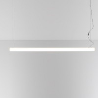 Artemide Design Alphabet of Light Linear LED Sospensione, App-kompatibel, Länge: 120 cm, weiß