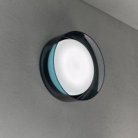Prandina Diver W5 LED Wand- / Deckenleuchte, Glas rauchgrau