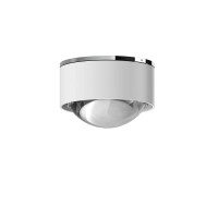 Top Light Puk Mini One 2 LED Deckenleuchte, Gehäuse, weiß matt / Chrom, mit Linse klar (nicht inbegriffen)